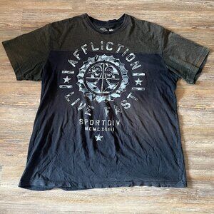 Affliction T-Shirt - Men Size 3XL - 100% CottonAffliction t-shirt Men's size 3XL